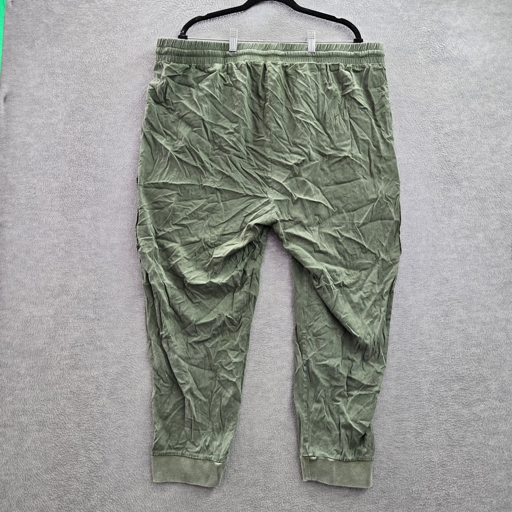 Torrid Women Pants 3 Green Cargo Jogger Button 25" Inseam Rayon Spandex - Picture 10 of 10